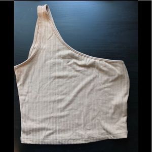 FREE w/ any purchase - One shoulder crop tank top